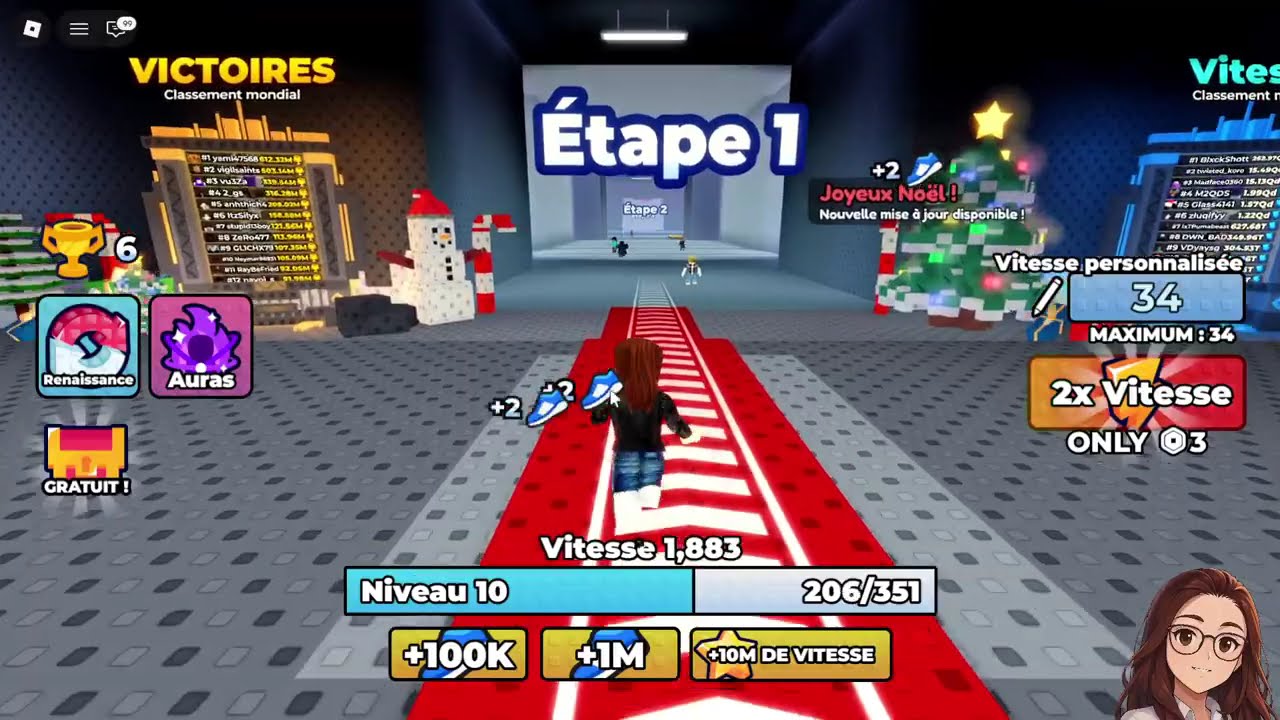 [ROBLOX] +1 vitesse par pas ! #1