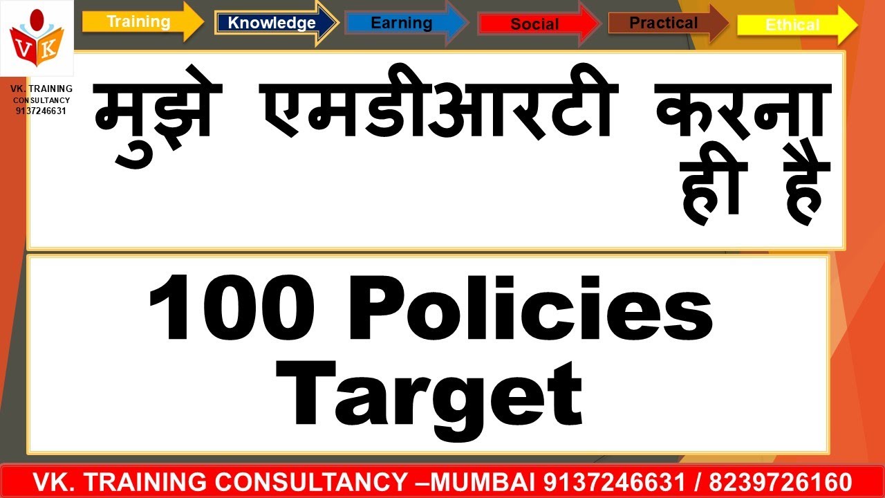 100 Policies Target || MDRT Special || LIC Plans || COMBINATIONS || CONCEPTS || VK Training