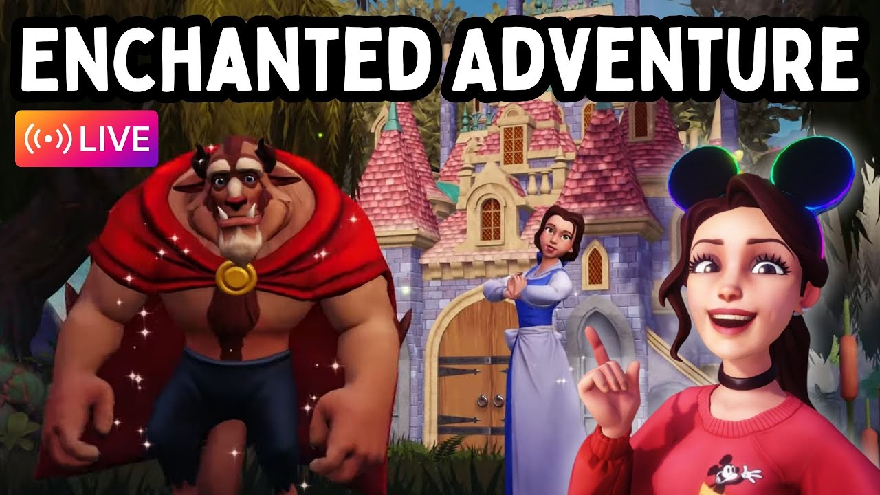 Welcoming Princess Belle & The Beast! Enchanted Adventure LIVE! Disney Dreamlight Valley