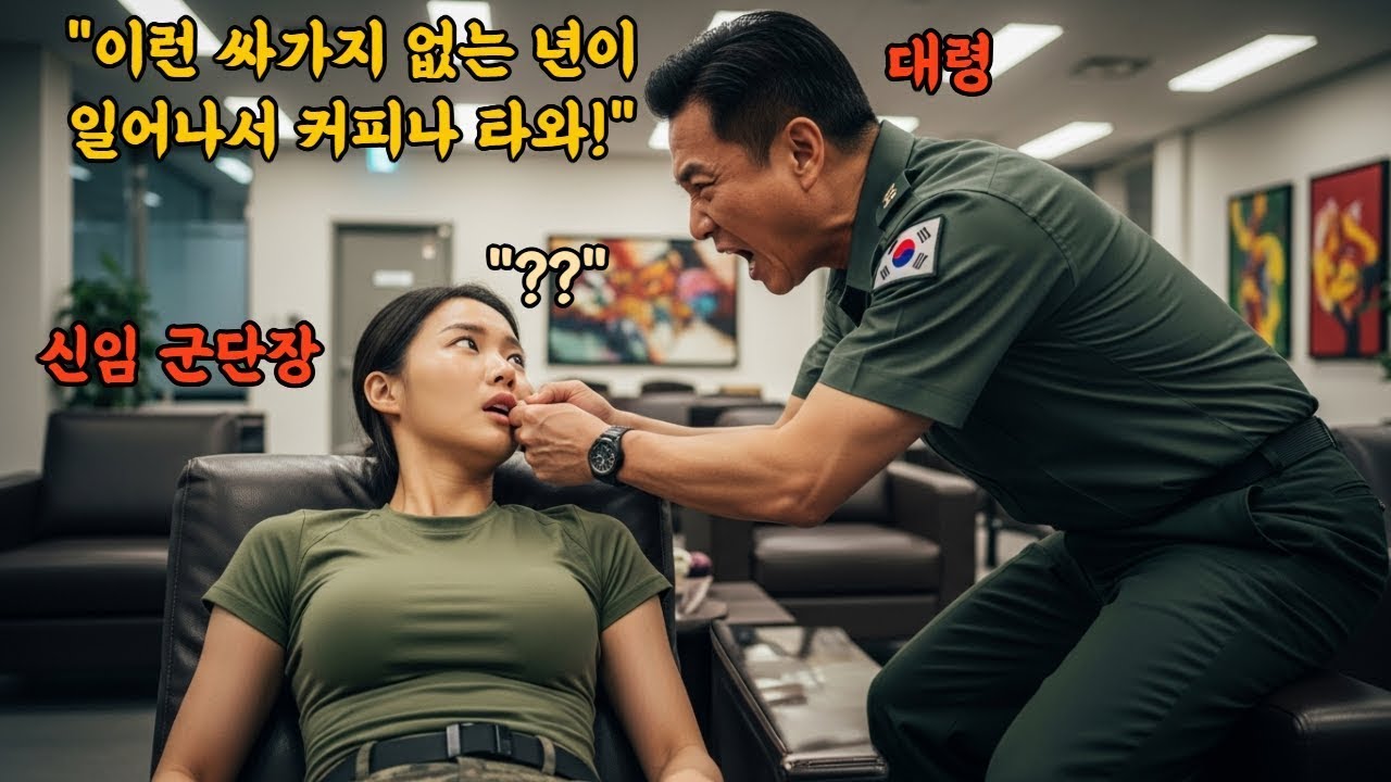 '일어나서 커피나 타' 휴게실에서 오침하던 신임 여 군단장 볼을 꼬집은 대령의 충격적인 최후 ' #오디오북
