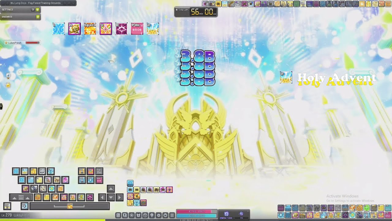 Maplestory Bishop 6th Job Burst Rotation