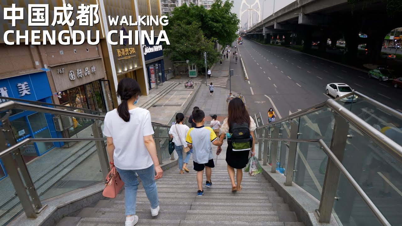 [4K WALK] Hours of get off work in Chengdu