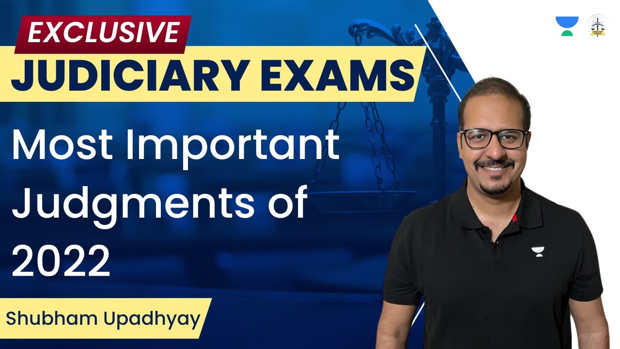 Most Important Judgments of 2022 | UPPCSJ | Shubham Upadhyay | Judiciary World