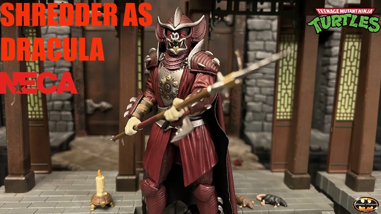 NECA TMNT Shredder As Dracula Red Crimson Turtles & Universal Monsters Action Figure Review