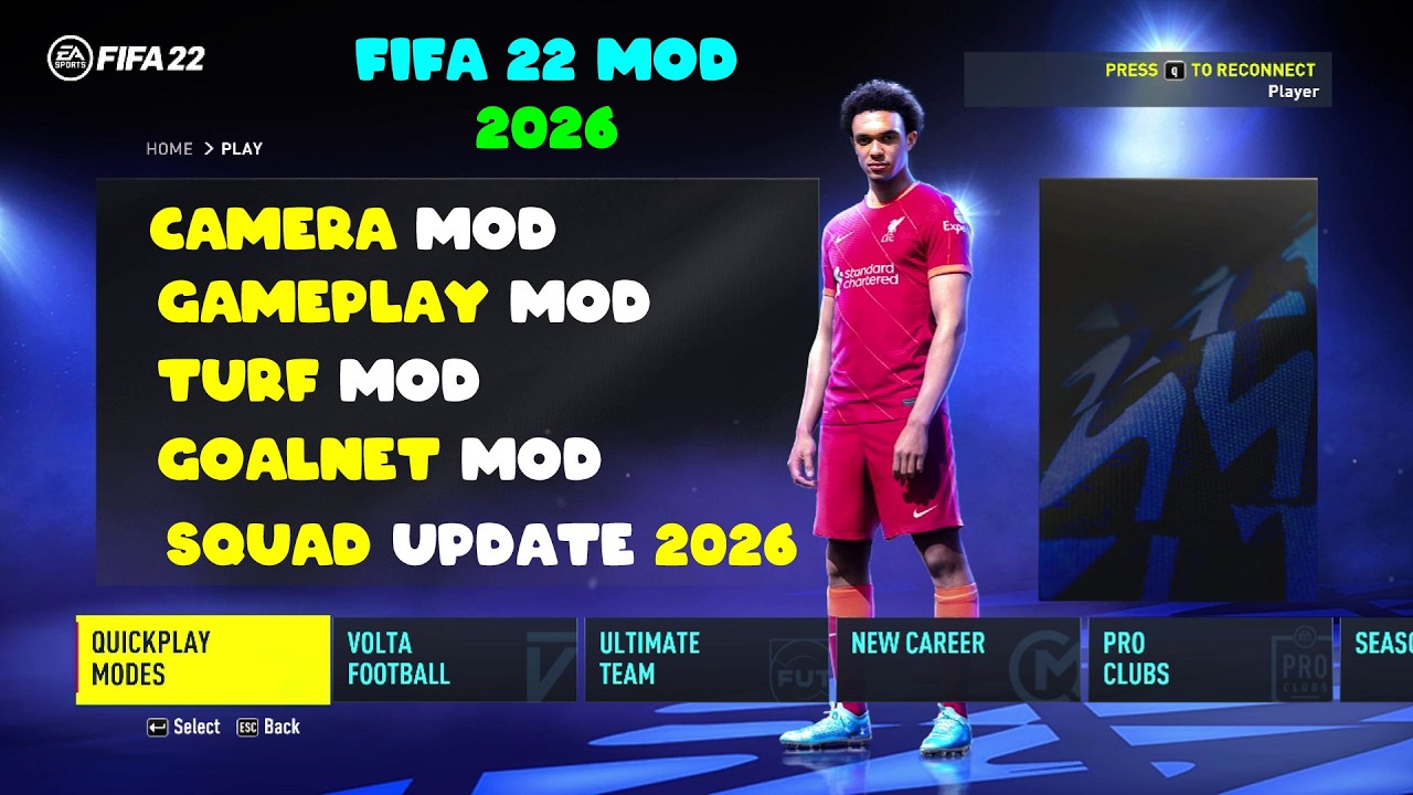 FIFA 22 Realistic Graphics Mod 2026 | Camera Mod + Turf Mod + Crowd Mod + ReShade| Next-Gen Gameplay