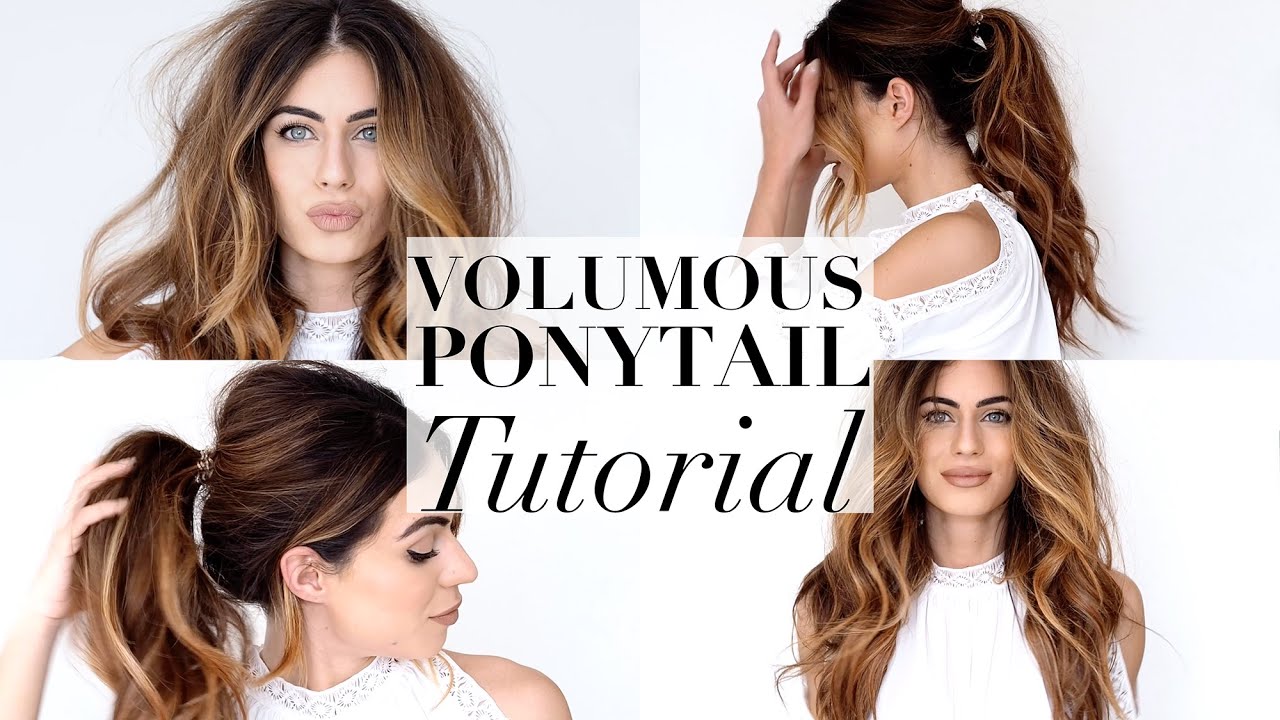 MESSY VOLUMINOUS PONYTAIL TUTORIAL | Lydia Elise Millen