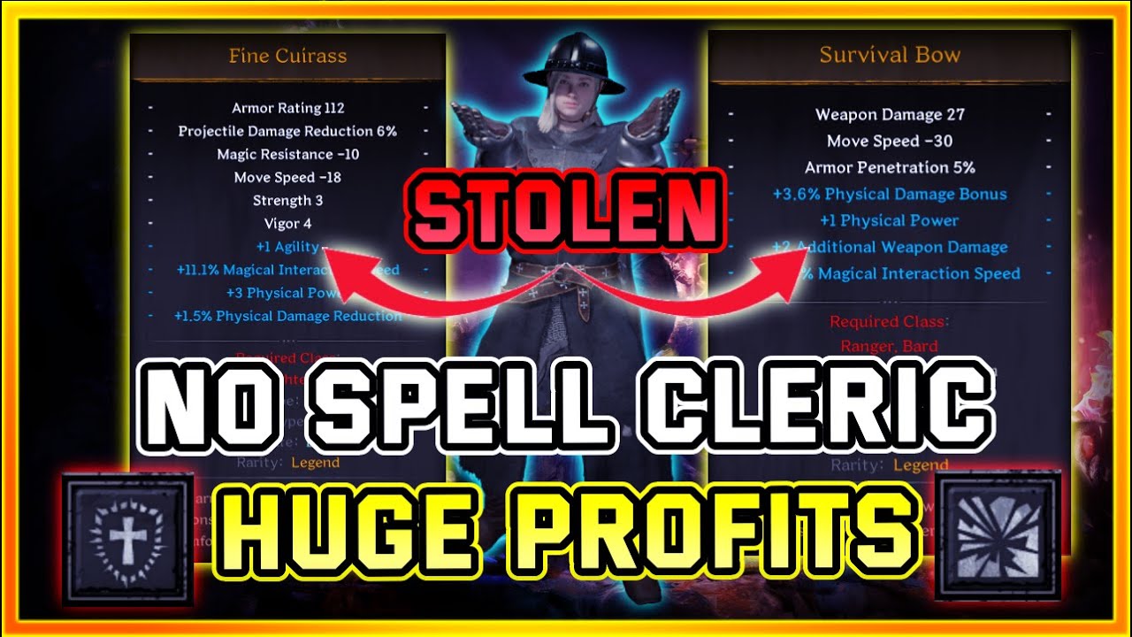 How I Made HUGE Gold Profit Playing The New Insane No Spell Cleric Build | Dark and Darker Guide