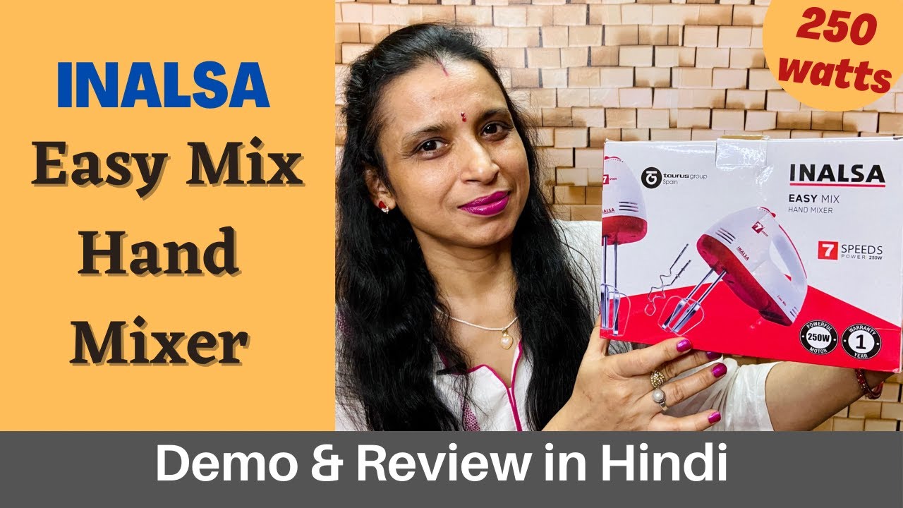 Inalsa Easy Mix Hand Mixer/ hand blender | 7 Speed Control | 250 watts | Demo and Review in Hindi