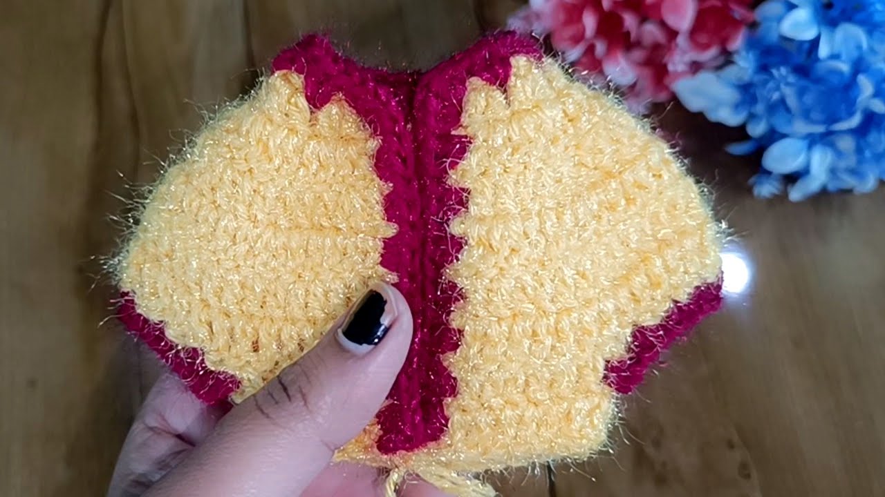 8, no. Laddu Gopal Ji ki woolen choli ll crochet ll 8, नंबर लड्डू गोपाल जी की चोली ll #craft
