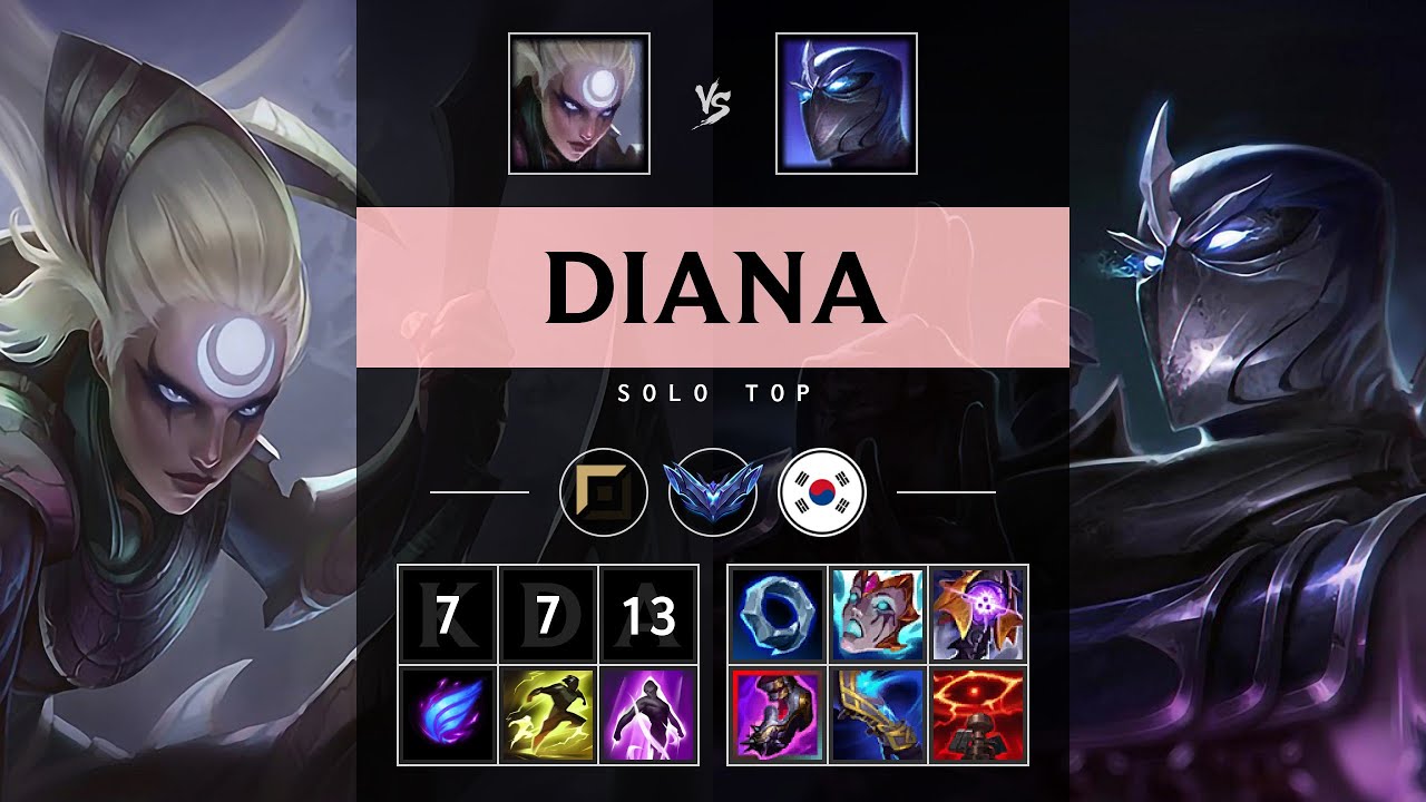 Diana Top vs Shen - KR Diamond Patch 25.15
