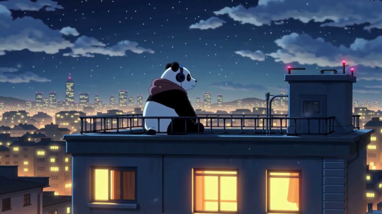 Late Night Rooftop Vibes 🌃 | Chill Lofi Beats to Relax & Study
