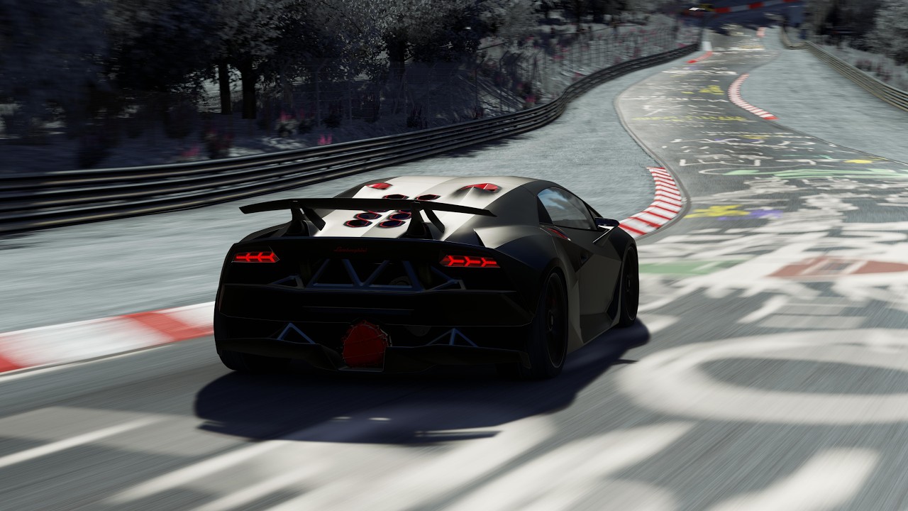 IA maneja Lamborghini Sesto Elemento en Nürburgring | Assetto Corsa