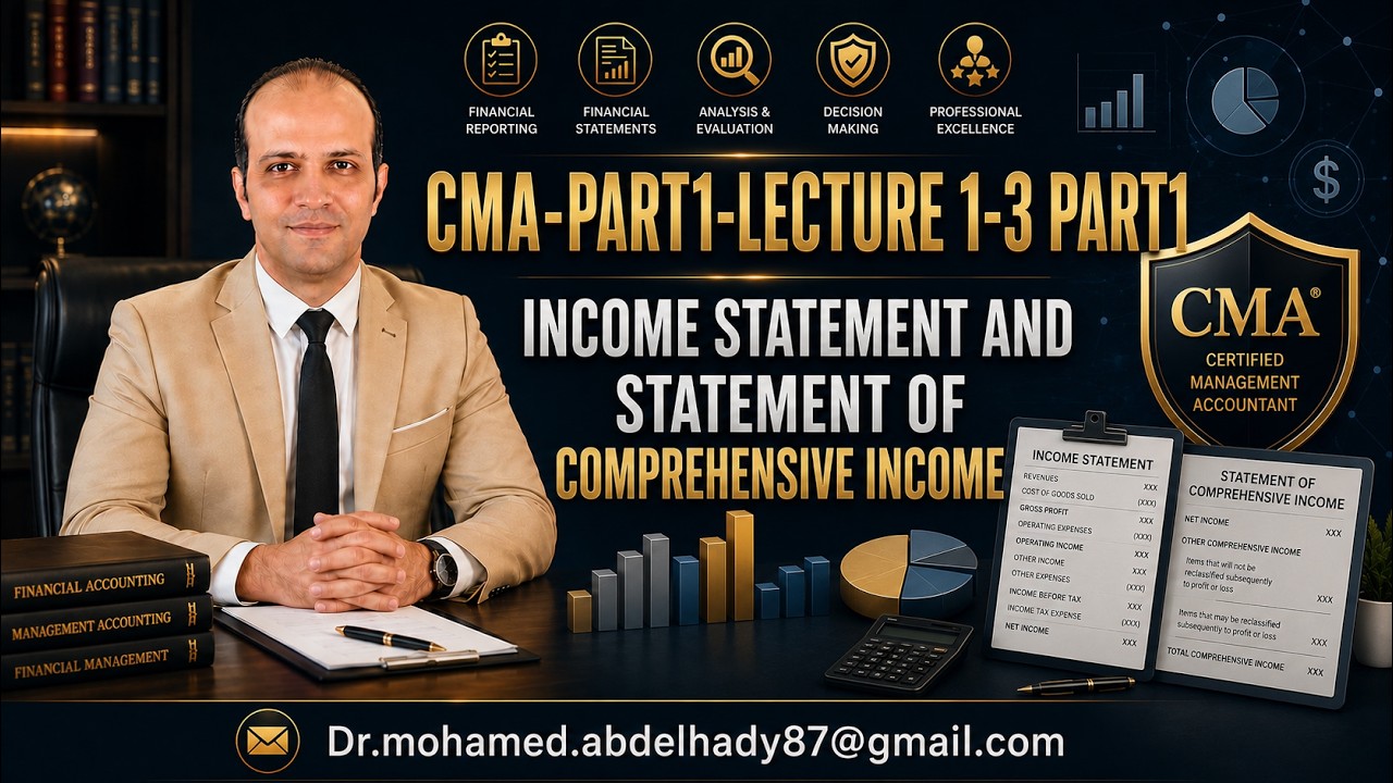 CMA-Part1-Lecture 1-3 part1: Income Statement and Statement of Comprehensive Income