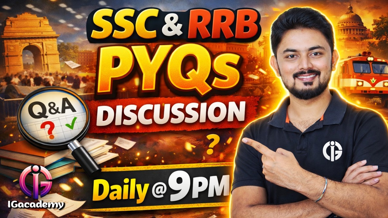 TARGET RRB & SSC - 2026 PYQs Discussion | By IshwarGiri Sir