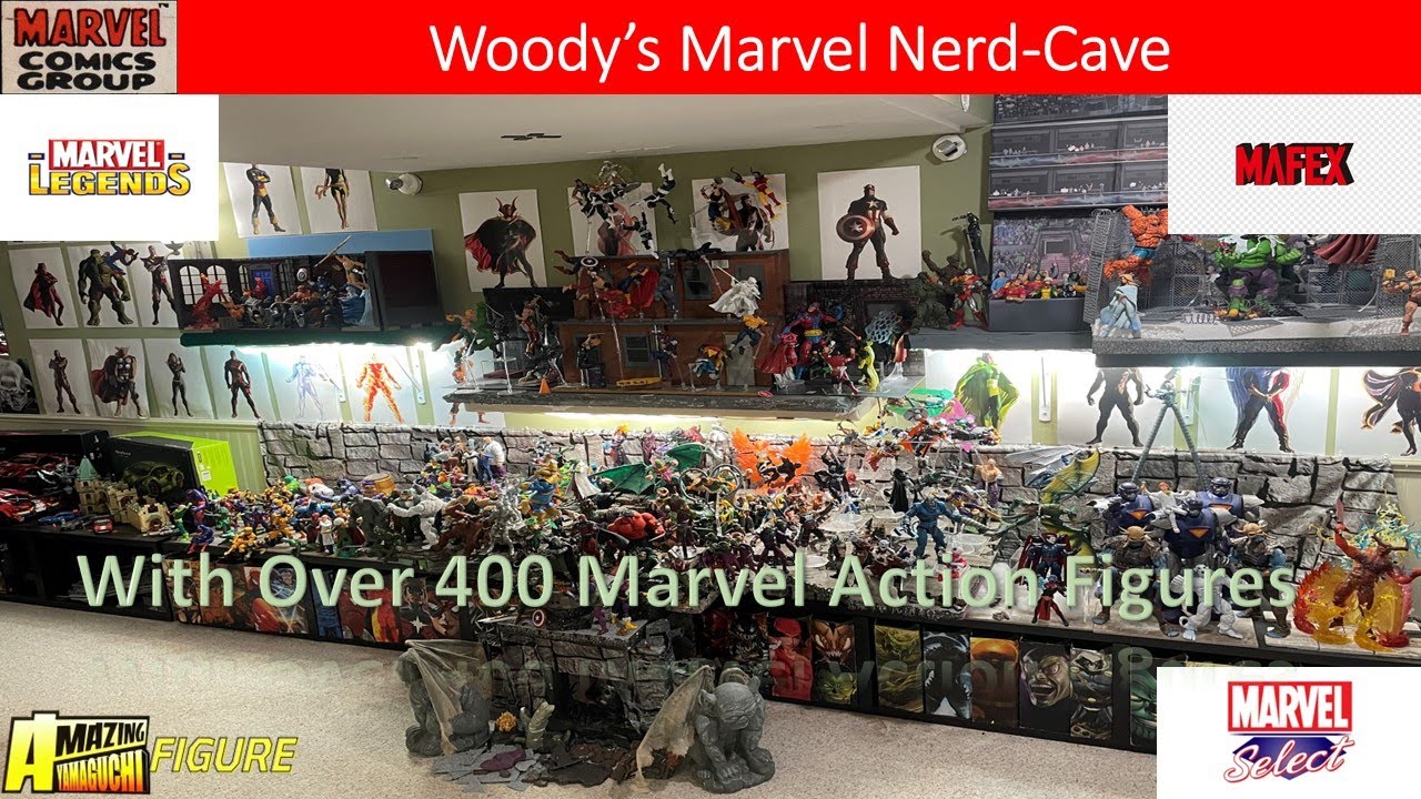 MARVEL LEGENDS COLLECTION ROOM TOUR  including dioramas