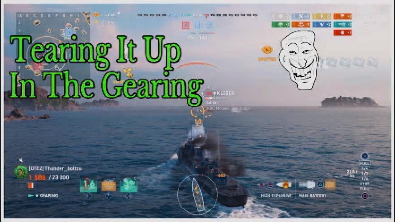 The Gearing Tearing It Up* - World of Warships Legends