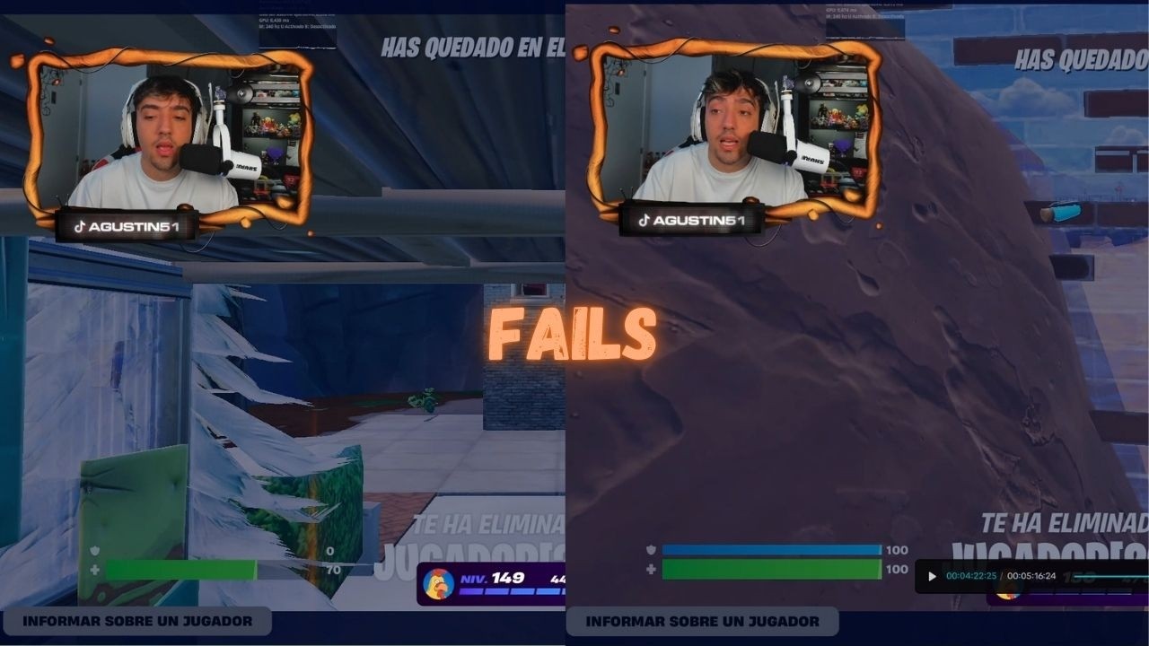 FAILS DE AGUSTIN 51 EN FORTNITE: Cada dia fortnite mas dificil