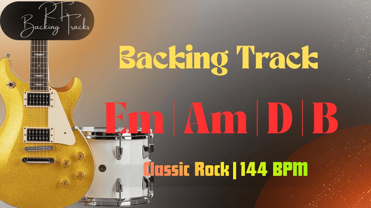 Classic Rock BACKING TRACK Em Minor