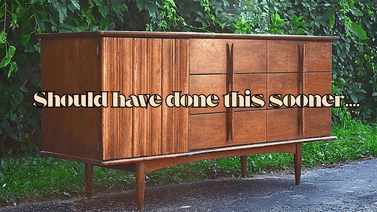 Giving NEW LIFE to my MCM United Furniture dresser - why didn't I do this sooner?!