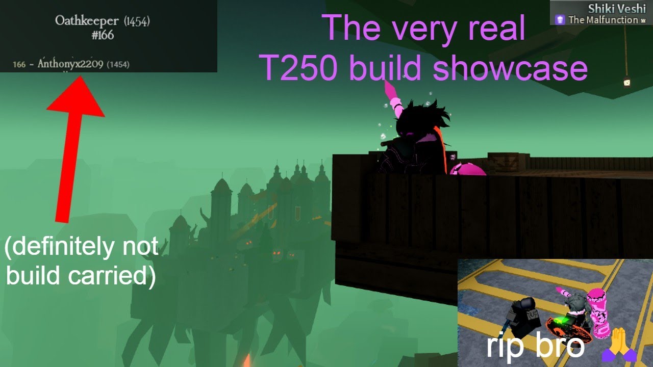 the very real t250 build *showcase*