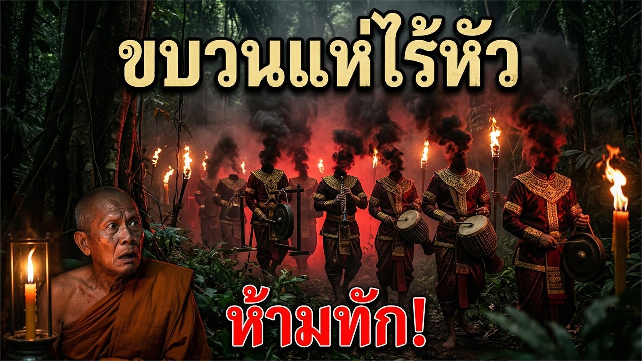 ผีหัวขาดแห่นาคกลางป่า | เรื่องเล่าพระธุดงค์กับขบวนมโหรีไร้หัว สุดหลอนแต่ซึ้งใจ
