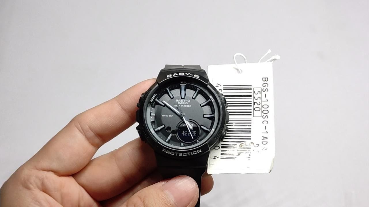 Cara Setting Jam Tangan Casio Baby-G Agar Sinkron Analog Digitalnya BGS-100SC / BGS-100RT / BGS100GS