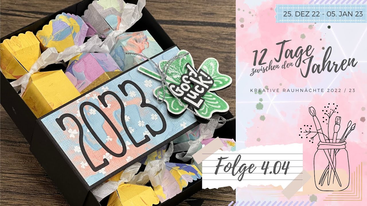 12 Tage zwischen den Jahren | Kreative Rauhnächte | Folge 4.04 | Knallbonbonschachtel mit Glücksklee