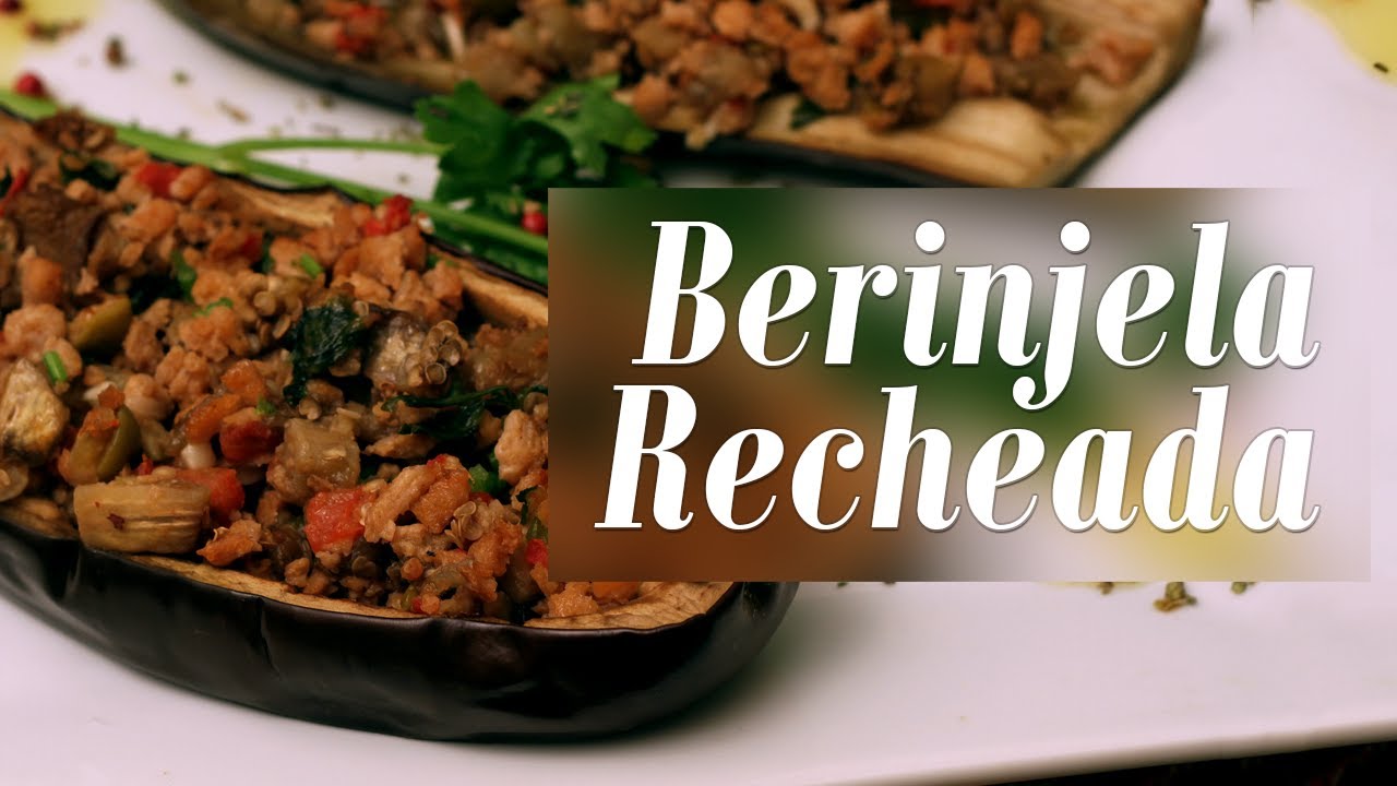 Como fazer Berinjela Recheada com Proteína de Soja