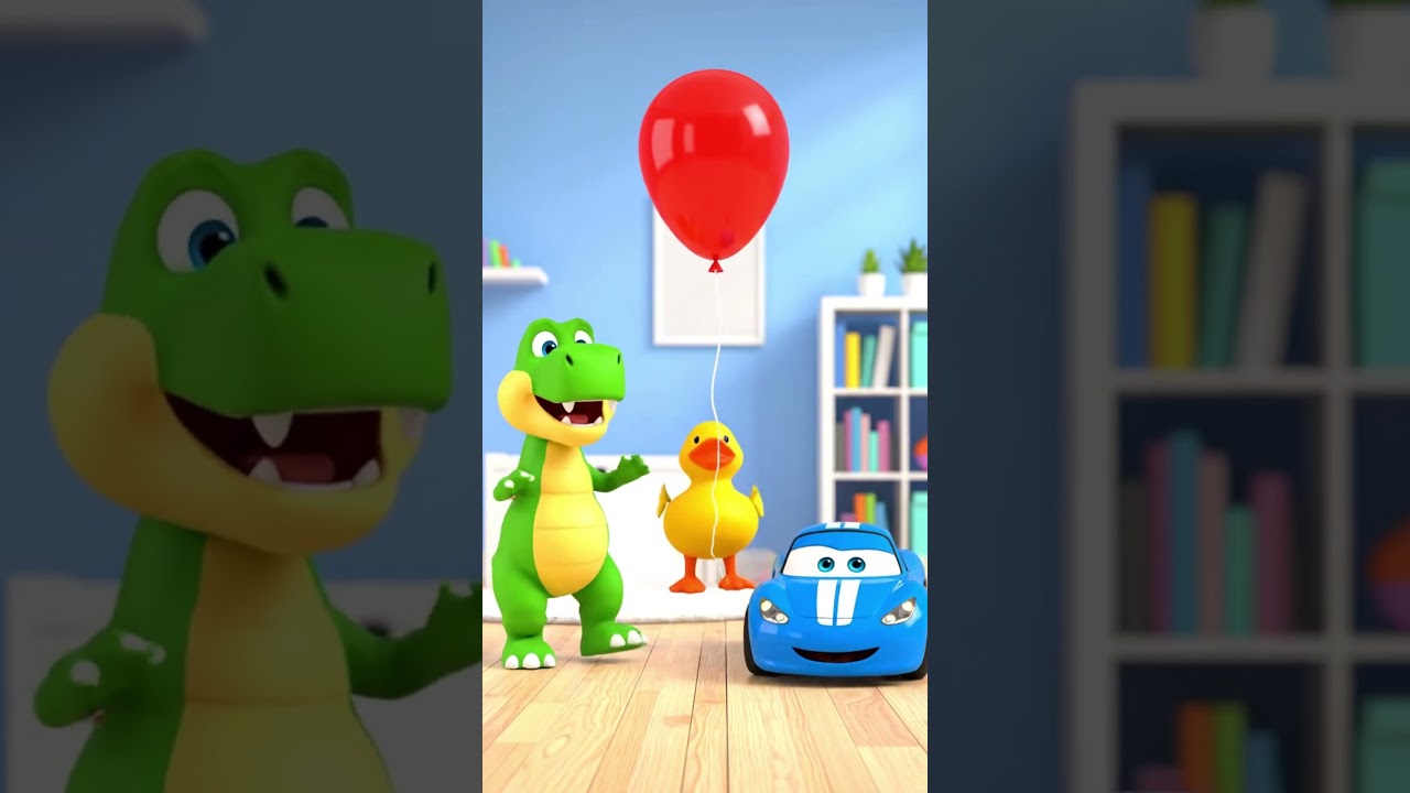 Catch the letter balloon and learn with the toys!