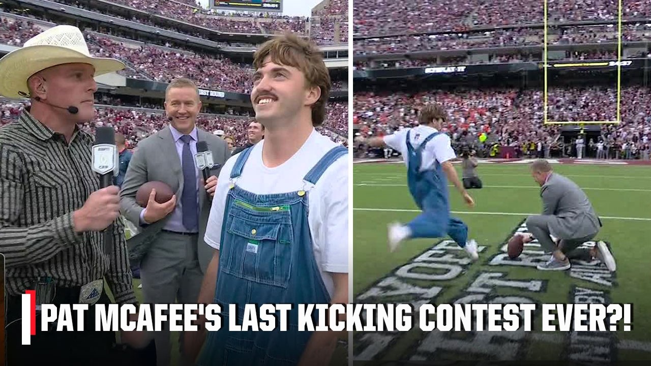 $1.5M IN FRONT OF 100K FANS⁉️ Pat McAfee ices FINAL kicking contest of the season | College GameDay