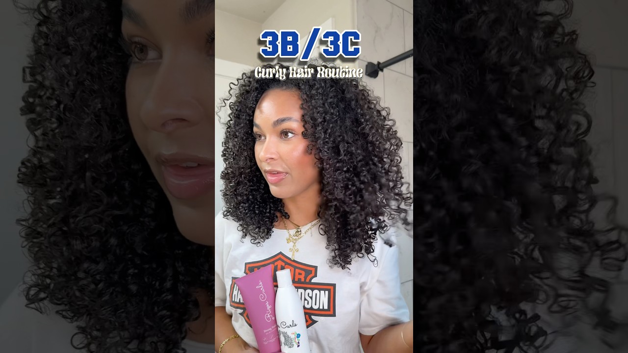⭐️3B/3C Low Porosity Summer Curly Hair Routine!!⭐️ #curlyhairproducts #curlyhair #curlyhairroutine