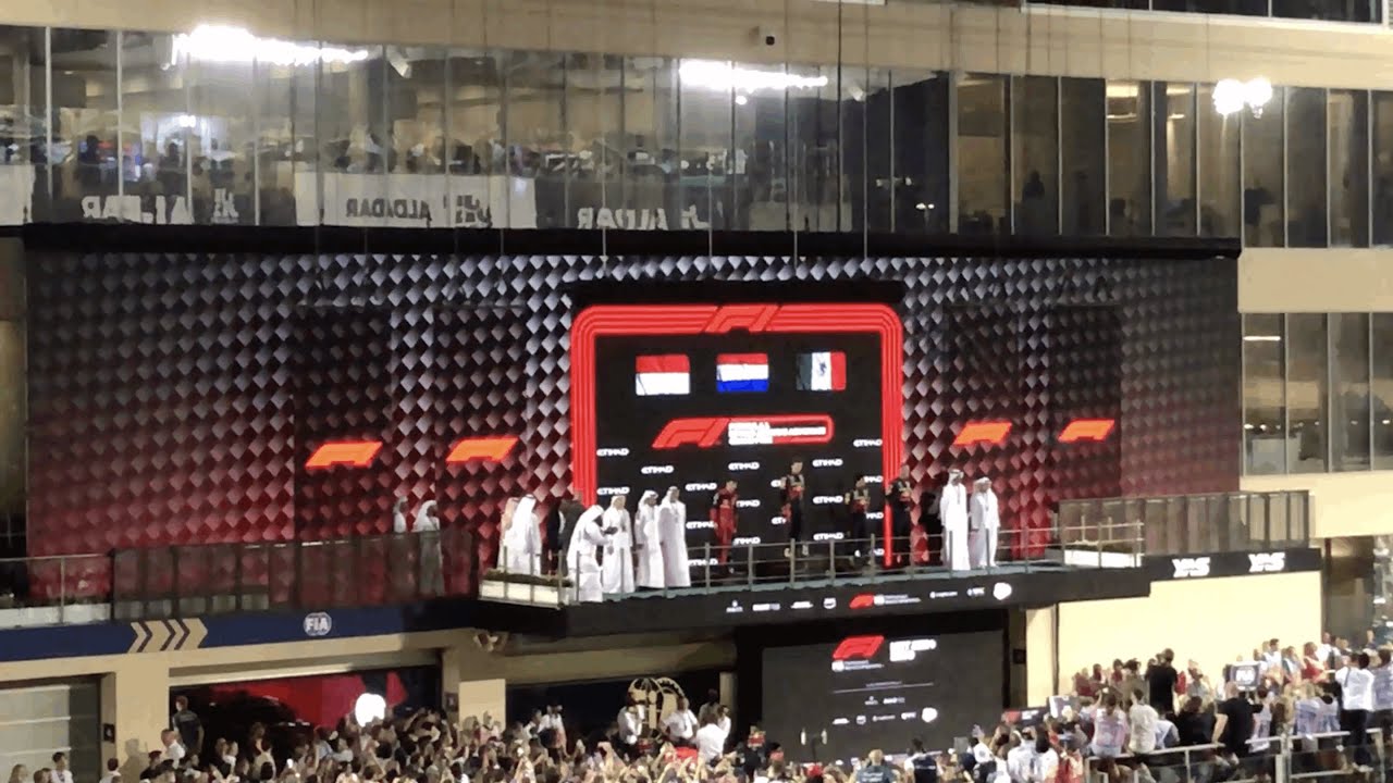 2022 Abu Dhabi Grand Prix Full Podium Ceremony
