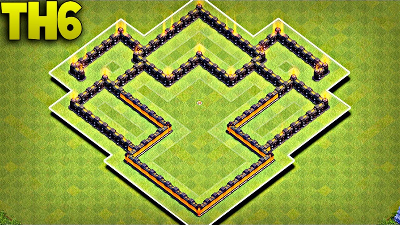 ALDEA DE FARMING | HÍBRIDA | Ayuntamiento 6 | TH6 | Diseño De Aldeas | 2018 | YuniorYT