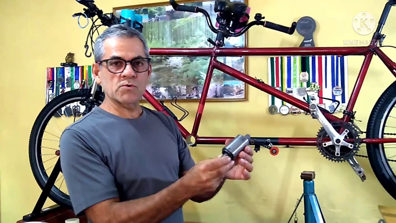 Bike tandem, melhorias na caixa de centro e tensionador de corrente.