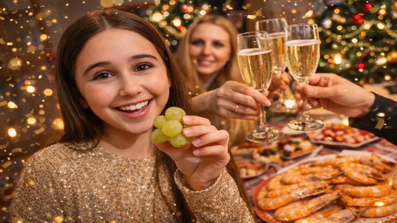Así DESPEDIMOS 2025 en familia 🥂 Uvas, cena y FELIZ 2026