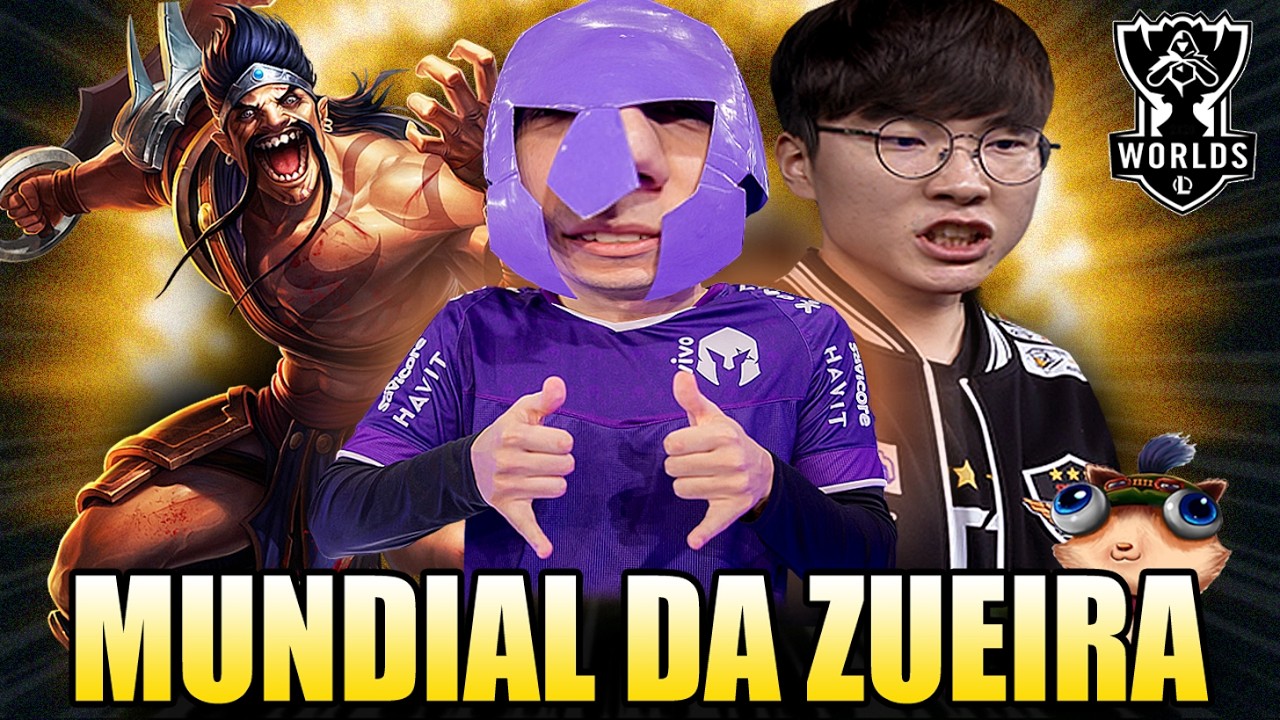 T1 AJUDOU o BRASIL a PASSAR MENOS VERGONHA - MUNDIAL DA ZUEIRA | Worlds 2025