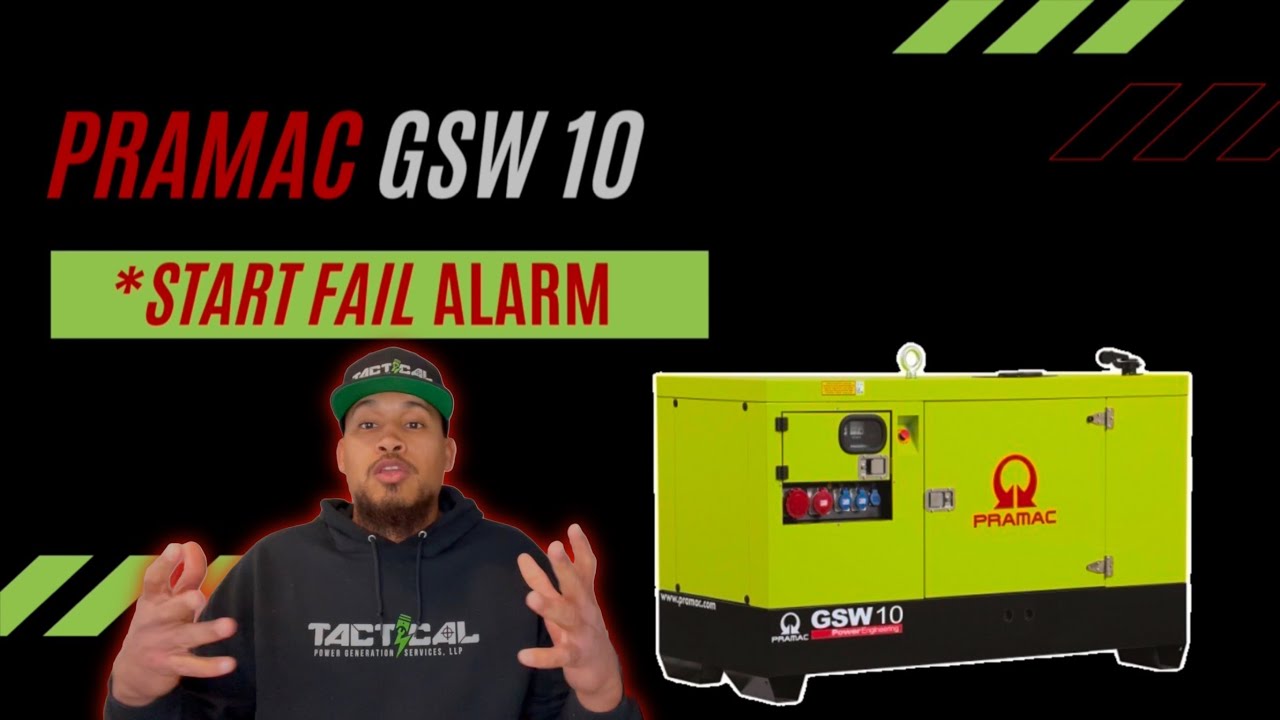 Diesel electric generator won't start. How to fix a PRAMAC GSW10 that will not crank, start, run.