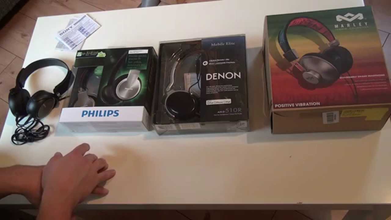 Review Test House of Marley, Denon AH-D510R, Philips SHL9705A/00, Sony MDRXB400