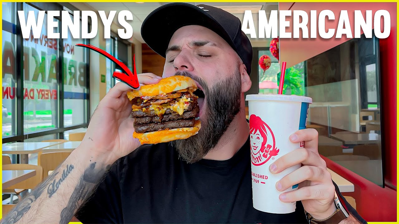 PROVANDO O WENDYS DOS ESTADOS UNIDOS | O FAST FOOD DE LANCHES FRESCOS AMERICANO