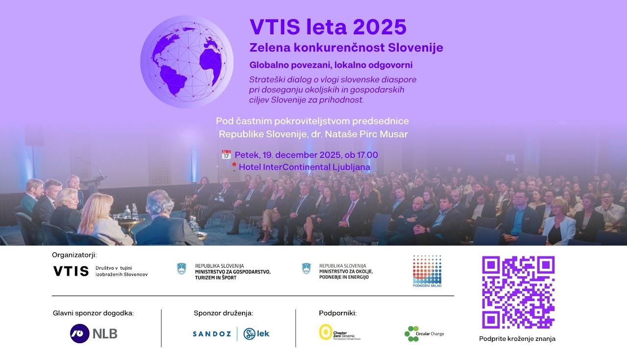 Tradicionalno letno srečanje Dru&scaron;tva v tujini izobraženih Slovencev (Vtis) - Vtis leta 2025