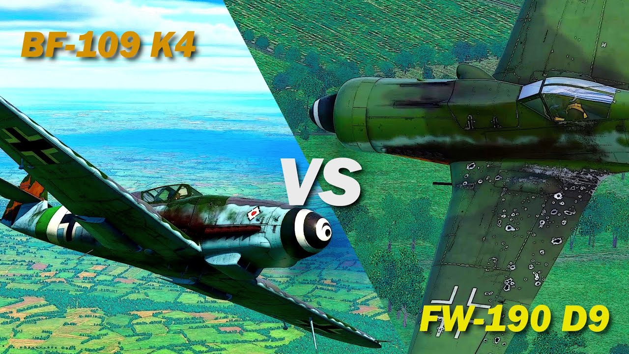 Fw-190 D9 Dora vs Bf-109 K4 Kurfürst -Which one is better? | JG7 Training on 4YA | 
