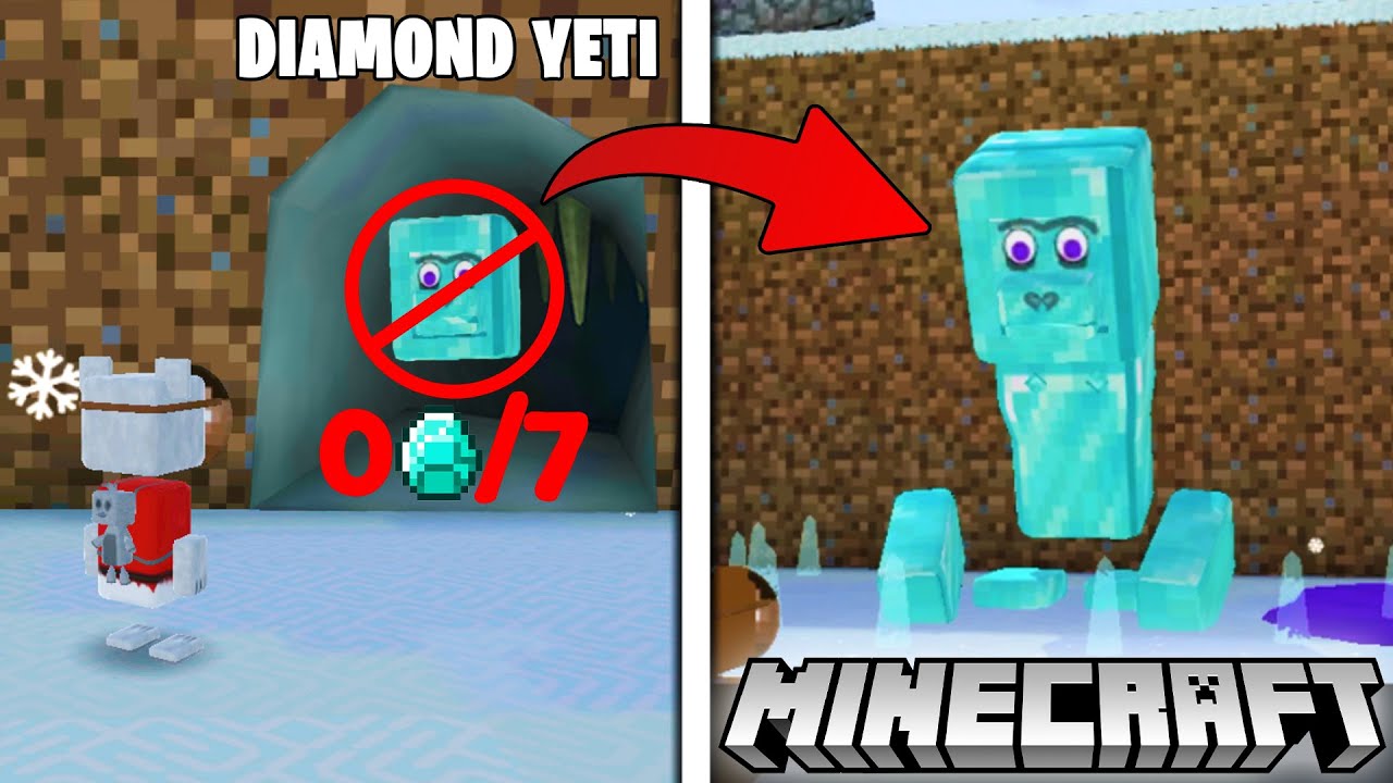 Diamond Yeti In Minecraft World | Super Bear Adventure Gameplay Walkthrough