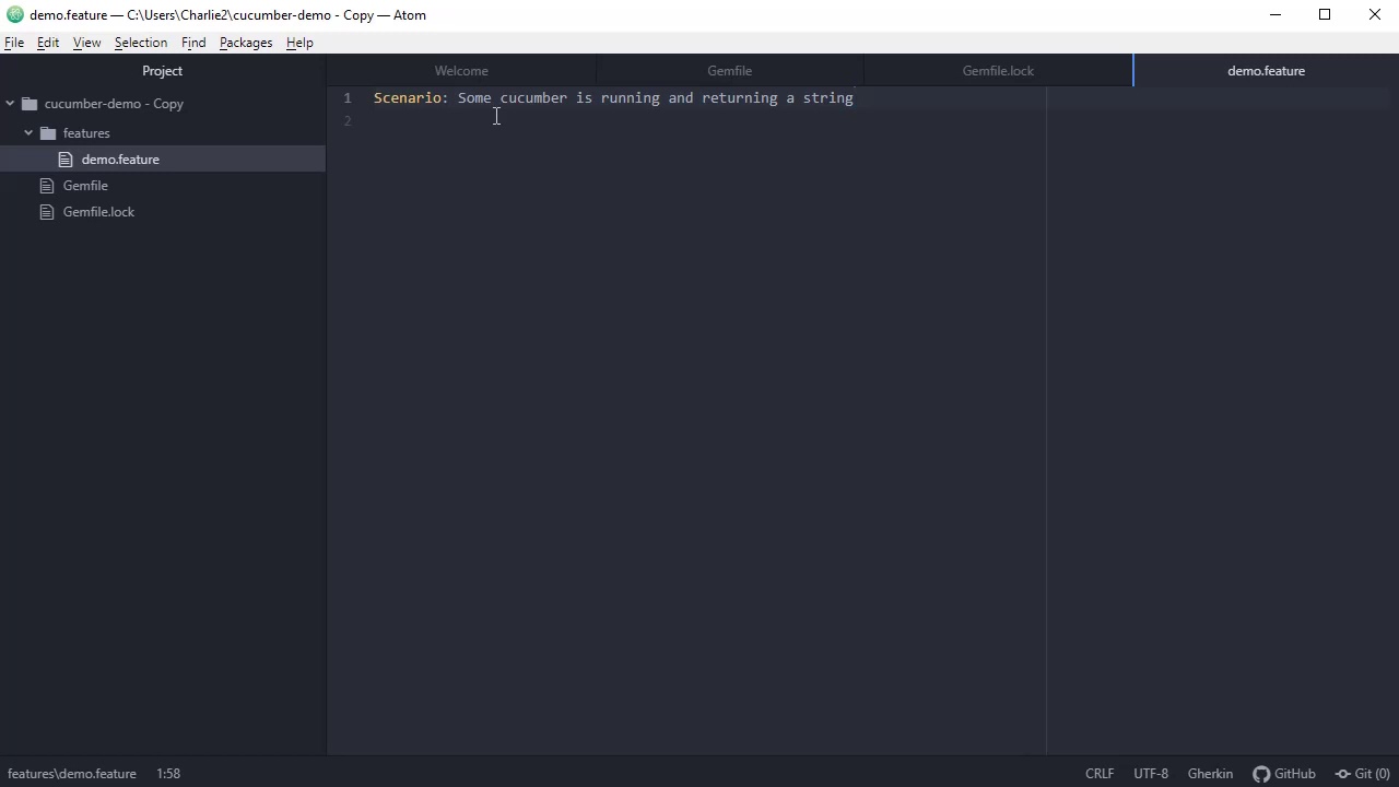 Ruby cucumber test in 7 minutes