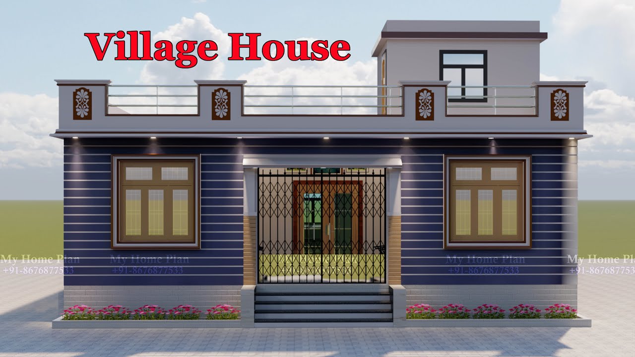 6Bedroom House Design II 35x41 Home Plan Idea II Beautiful Home for village Design  By My Home Plan