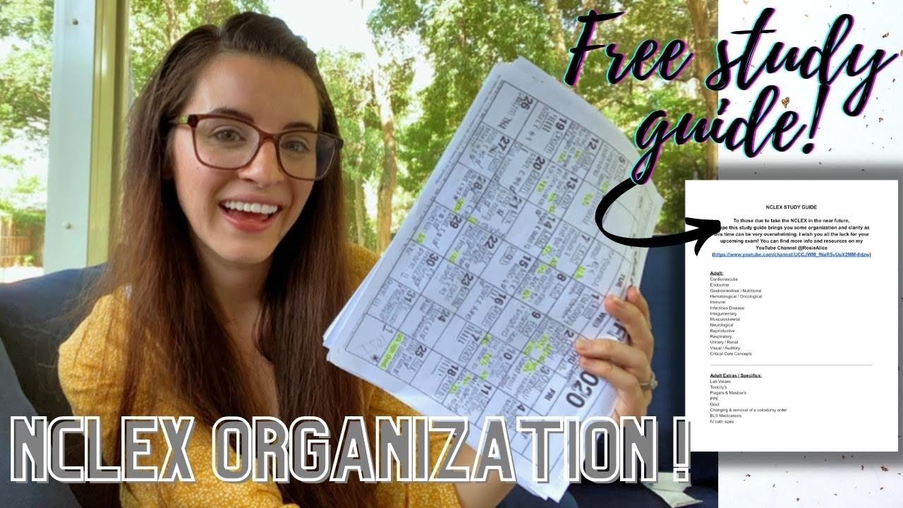 MY NCLEX 2022 STUDY PLAN | *FREE STUDY GUIDE* | How To Pass The NCLEX RN First Try In 2022
