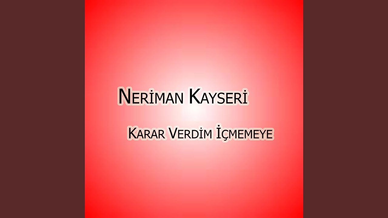 Karar Verdim İçmemeye