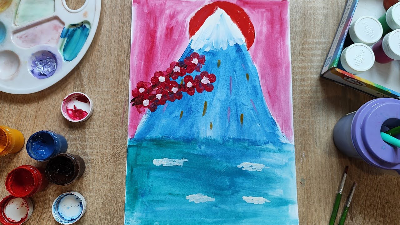 Малюю ФУДЗІ - гору Японії 🏔️ | I draw Fuji 🌋