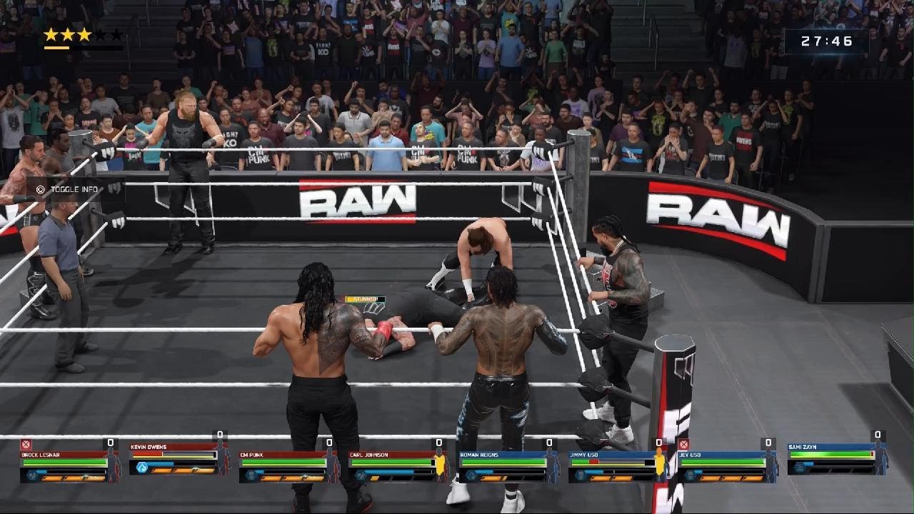 WWE 2K25 Mutiny Vs OG Bloodline RAW Iron Man Match