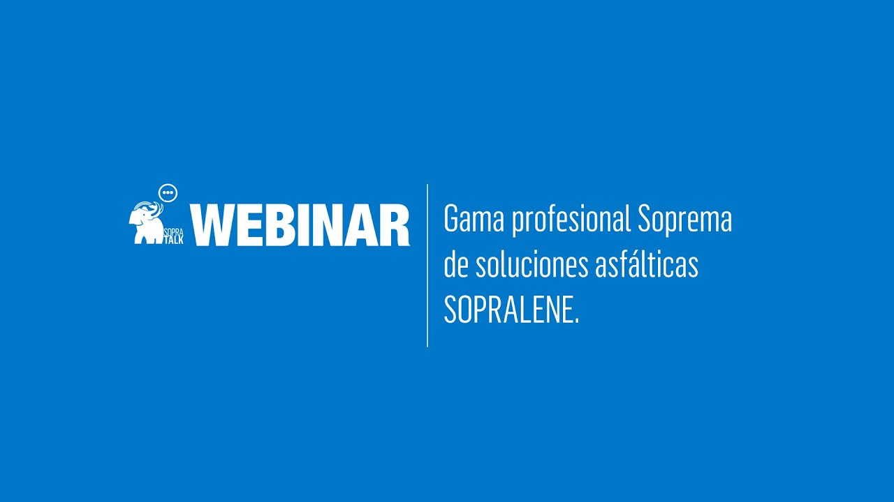 Soprema México: Webinar Gama Profesional Sopralene