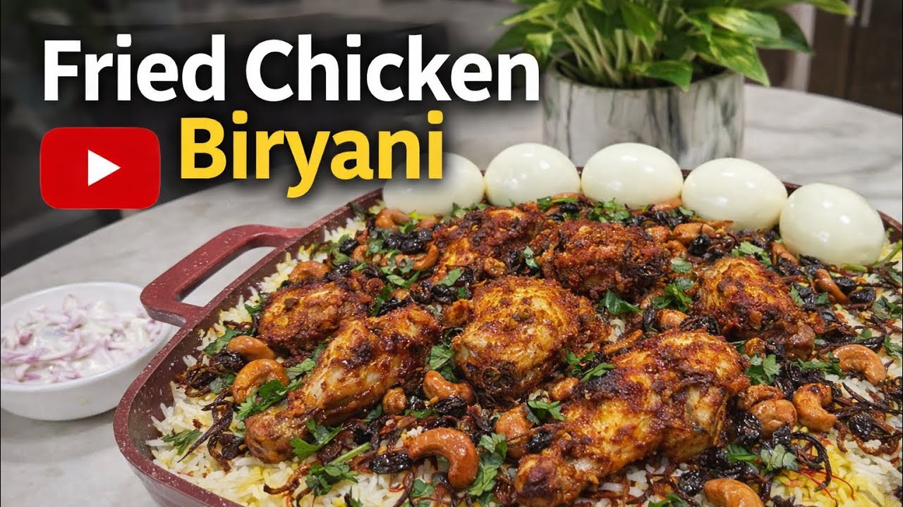 Fried Chicken Biryani #MasakanAmma #ChickenBiryani #BiryaniRecipe #HomeCooking #IndianFood #Dessini 